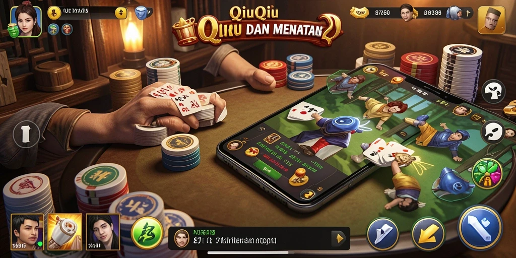 Tampilan gameplay QiuQiu yang menarik dan menantang di 8768.
