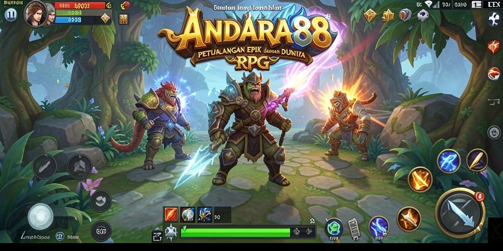 Tampilan gameplay RPG ANDARA88 yang mendebarkan dan imersif.