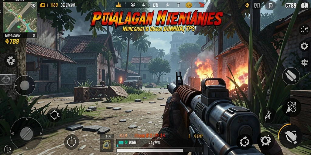 Screenshot C789 menampilkan aksi pertempuran TPS yang mendebarkan.