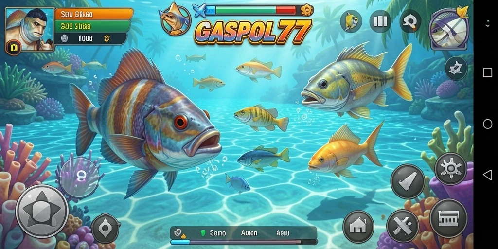 Gameplay seru dan menegangkan saat menembak ikan di GASPOL77.