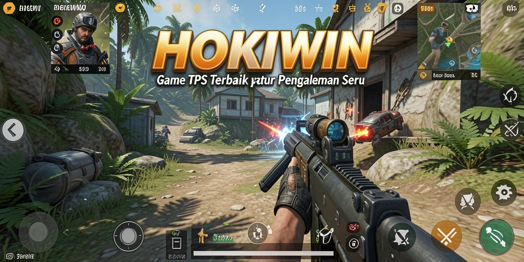 Screenshot HOKIWIN menampilkan aksi seru gameplay TPS.