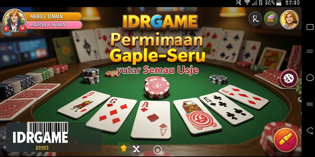 Tampilan menarik dari gameplay Gaple di IDRGAME yang seru.