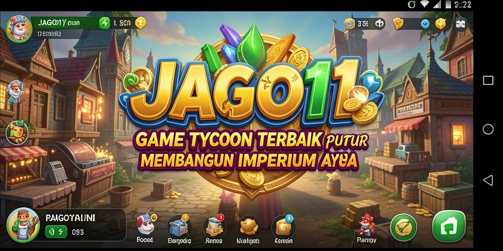 Screenshot gameplay JAGO11 menampilkan aksi manajerial yang seru dan penuh strategi.