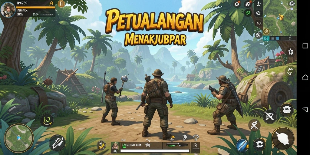 Tangkapan layar gameplay menampilkan dunia terbuka yang luas dan terperinci