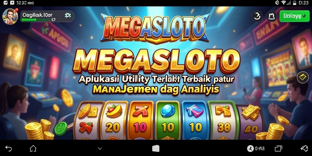 Tampilan utama MEGASLOTO dengan fungsi analisis angka.