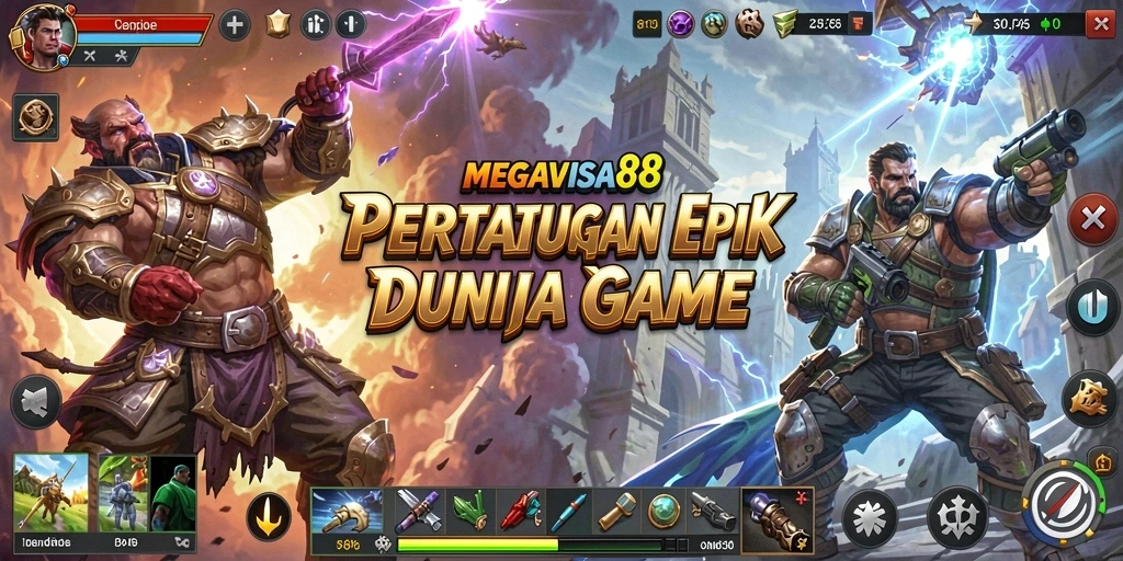 Tampilan aksi pertarungan mendebarkan dalam MEGAVISA88.