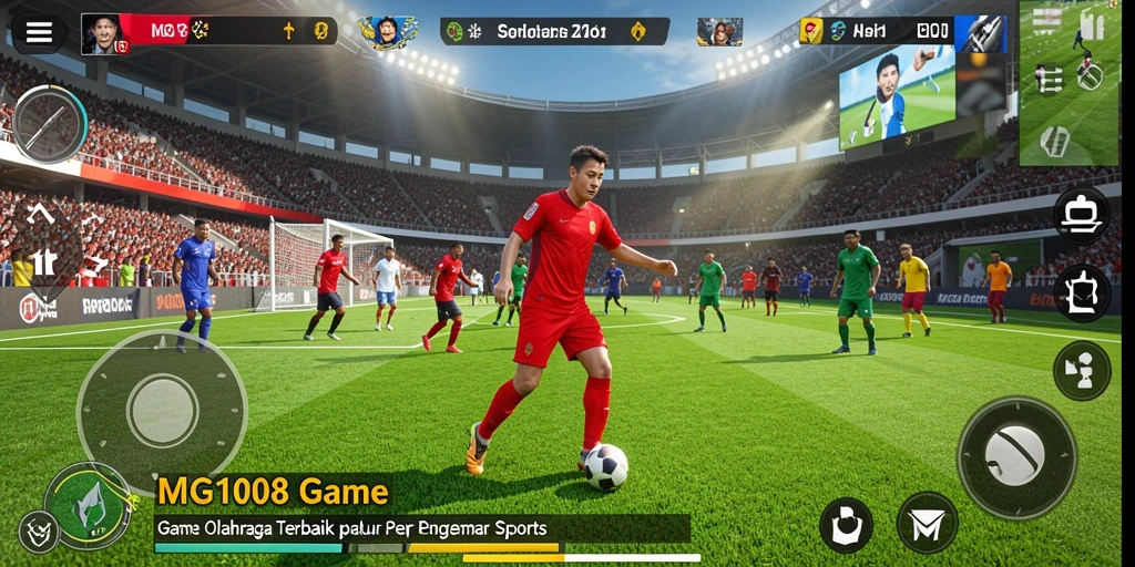 Screenshot gameplay MG108 yang menunjukkan aksi seru dalam olahraga.
