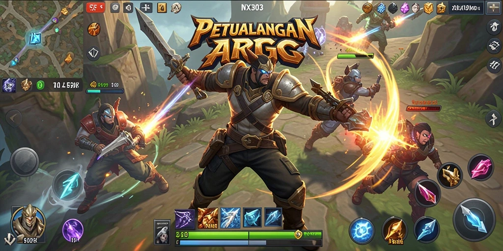 Gameplay epik NX303 dengan pertarungan mendebarkan.
