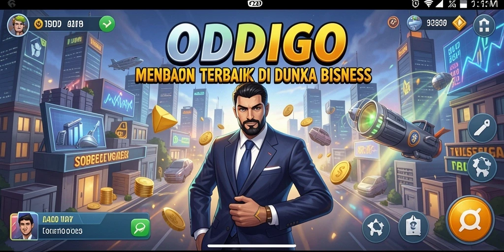 Tampilan screenshot ODDIGO yang menampilkan grafis gameplay Tycoon.