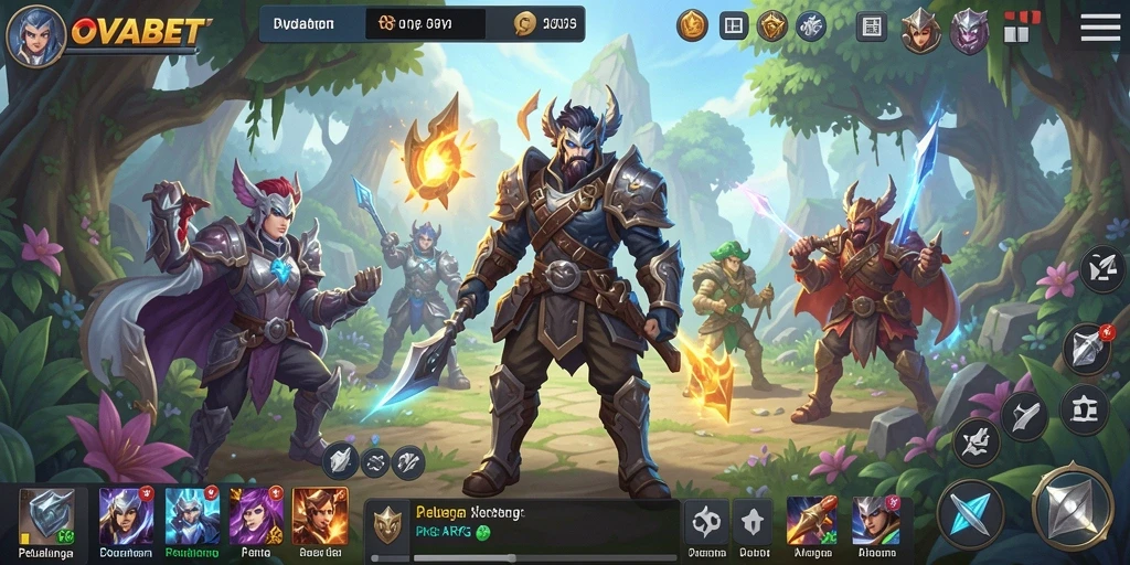 Tampilan gameplay seru dan interaktif di OVABET.