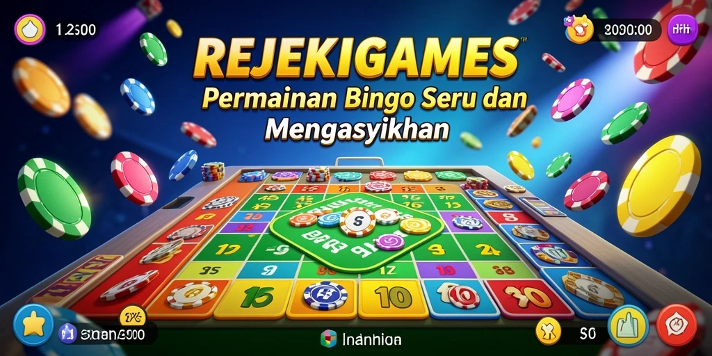 Tampilan gameplay yang menarik dari REJEKIGAMES dengan suasana Bingo yang seru.