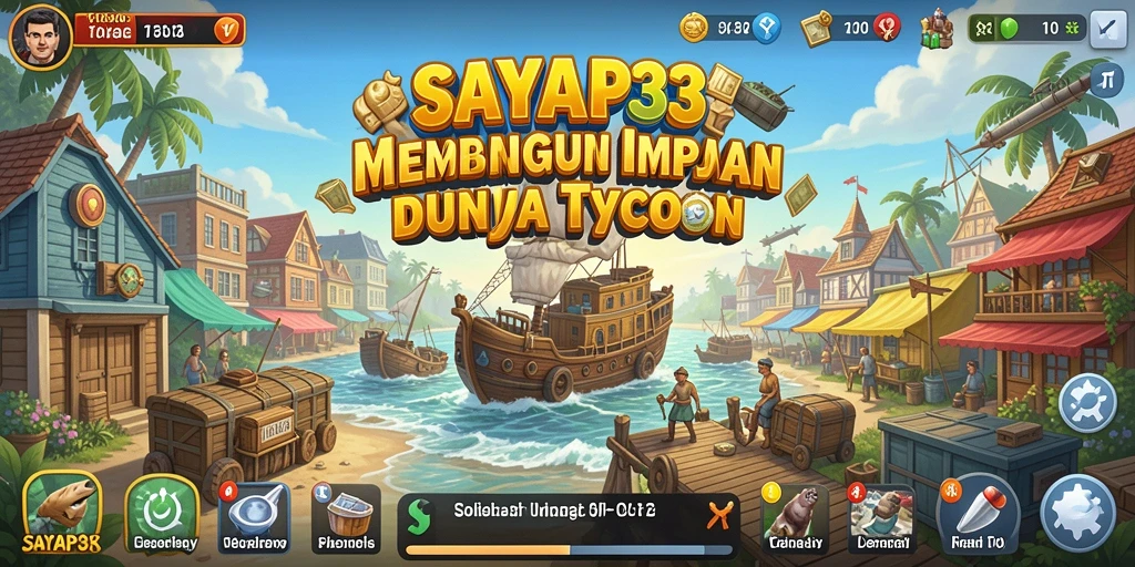 Tampilan gameplay SAYAP33 yang menarik dalam dunia Tycoon.