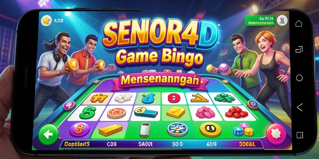 Tampilan gameplay seru di SENIOR4D dengan suasana Bingo yang menghibur.