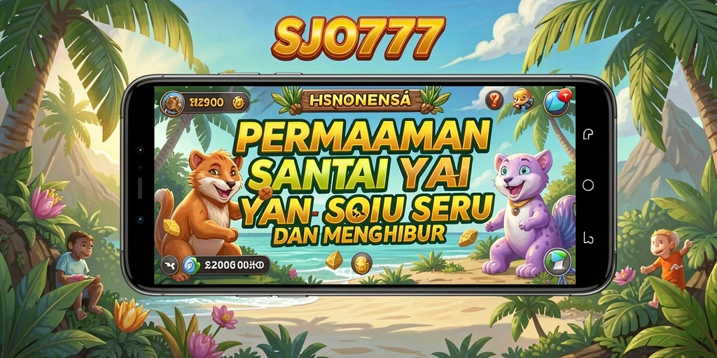 Tampilan gameplay SJO777 yang cerah dan penuh warna.